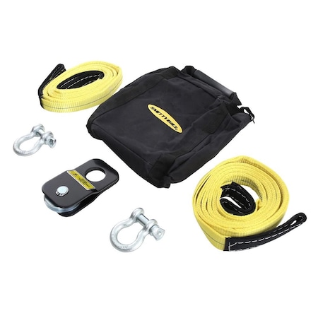 Smittybilt WINCH ACCESSORY KIT ATV INCLUDES SNATCH BLOCK PAIR OF SHACKLES PAIR OF STRAPS 2729